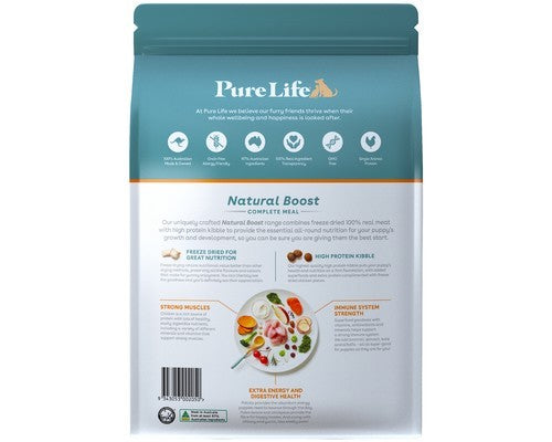 PURE LIFE NATURAL BOOST DRY PUPPY DOG FOOD CHICKEN 1.8KG