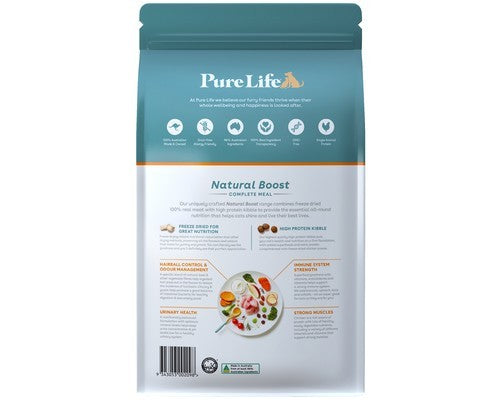 PURE LIFE NATURAL BOOST DRY ADULT CAT FOOD CHICKEN 1.5KG