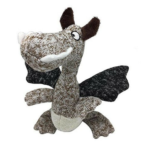 FURRY FACE CUDDLERS DINO SOFT DOG TOY