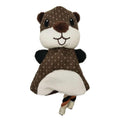 FURRY FACE ROPE RASCAL BEAVER CHEW DOG TOY