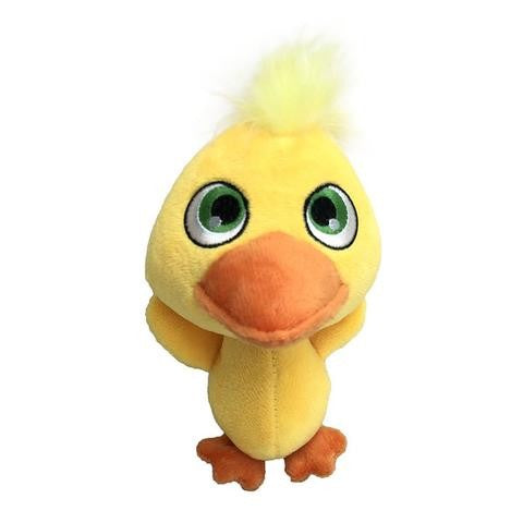 FURRY FACE FARM FRIENDS PLUSH DOG TOY - DUCK 15CM