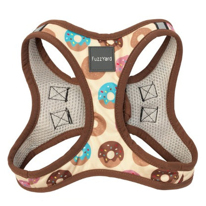 FUZZYARD GO NUTS STEP IN HARNESS MULTI DONUTS EXTRA LARGE