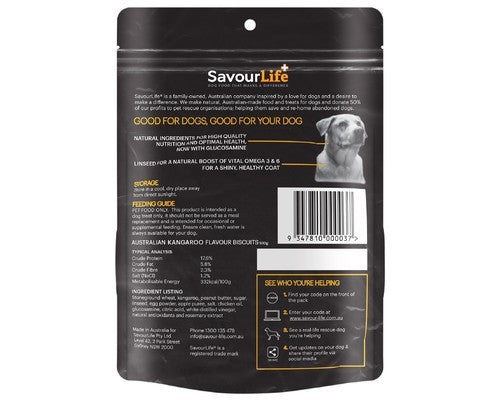 SAVOURLIFE AUSTRALIA KANGAROO BISCUITS 500G