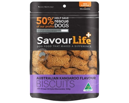 SAVOURLIFE AUSTRALIA KANGAROO BISCUITS 500G