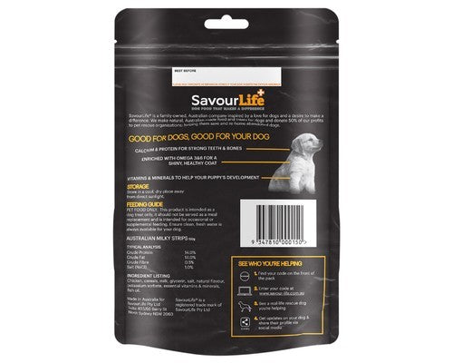 SAVOURLIFE AUSTRALIAN MILKY STRIPS 150G