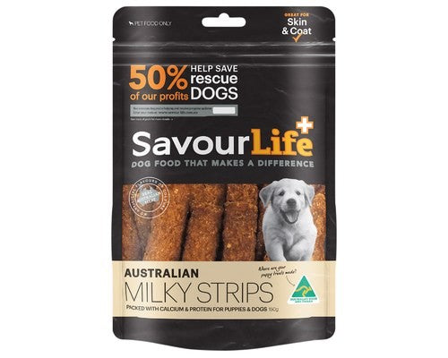 SAVOURLIFE AUSTRALIAN MILKY STRIPS 150G