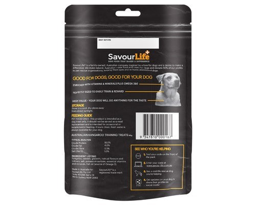 SAVOURLIFE AUSTRALIAN KANGAROO TRAINING TREATS 165G