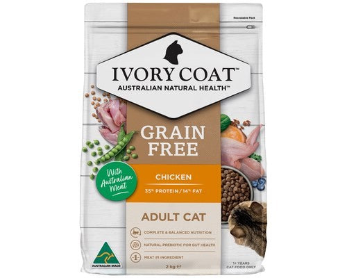 IVORY COAT ADULT CAT CHICKEN WITH COCONUT OIL 2KG