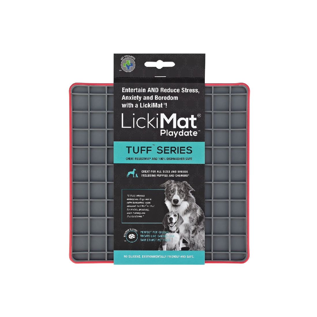LICKIMAT FOR DOG PLAYDATE TUFF SERIES RED