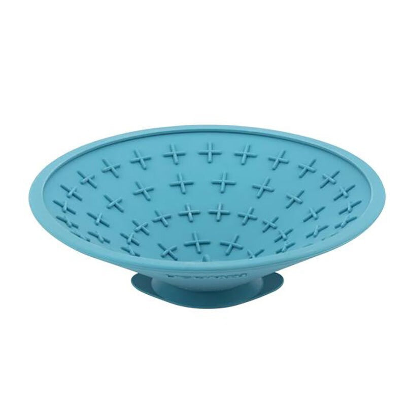 LICKIMAT SPLASH SLOW FEEDER DOG BOWL - BLUE