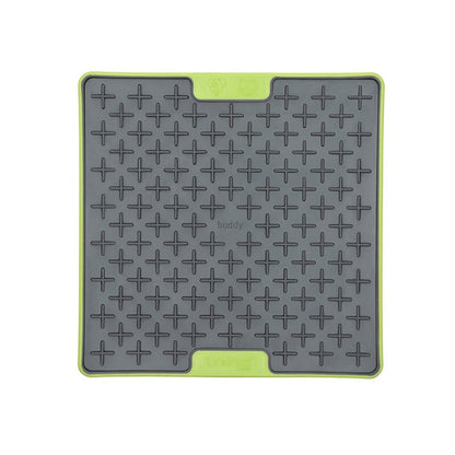 LICKIMAT BUDDY TUFF SLOW FOOD ANTI ANXIETY LICKING MAT FOR DOGS - GREEN