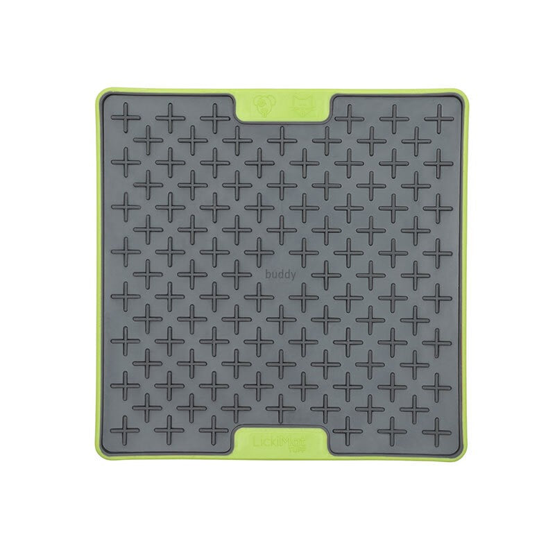 LICKIMAT BUDDY TUFF SLOW FOOD ANTI ANXIETY LICKING MAT FOR DOGS - GREEN