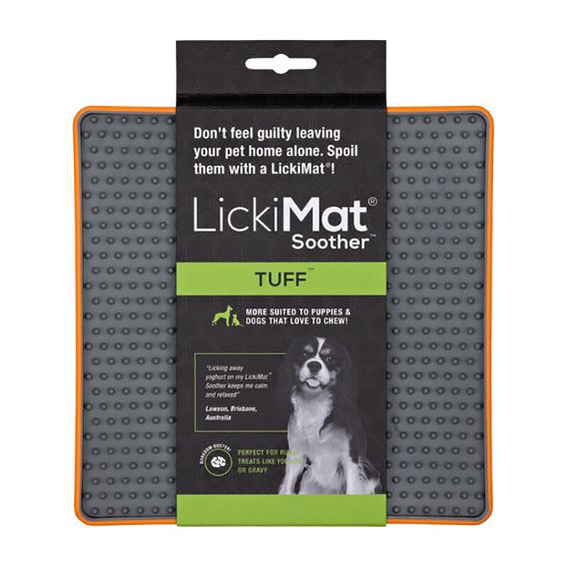 LICKIMAT FOR DOG SOOTHER TUFF SERIES - ORANGE