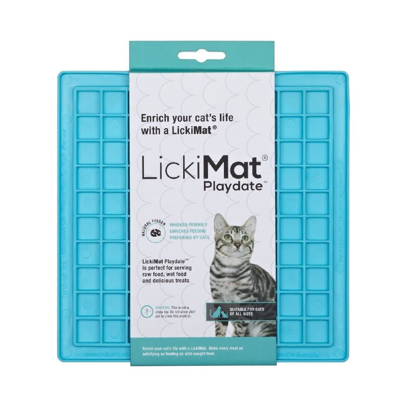 LICKIMAT FOR CAT PLAYDATE TURQUOISE
