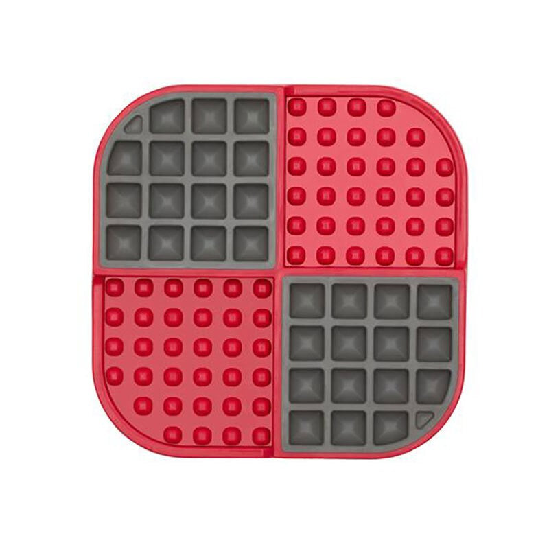 LICKIMAT SLOMO WET & DRY DOUBLE SLOW FOOD CAT BOWL - PINK