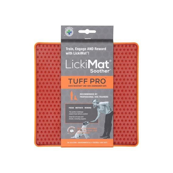 LICKIMAT FOR DOG SOOTHER PRO TUFF ORANGE