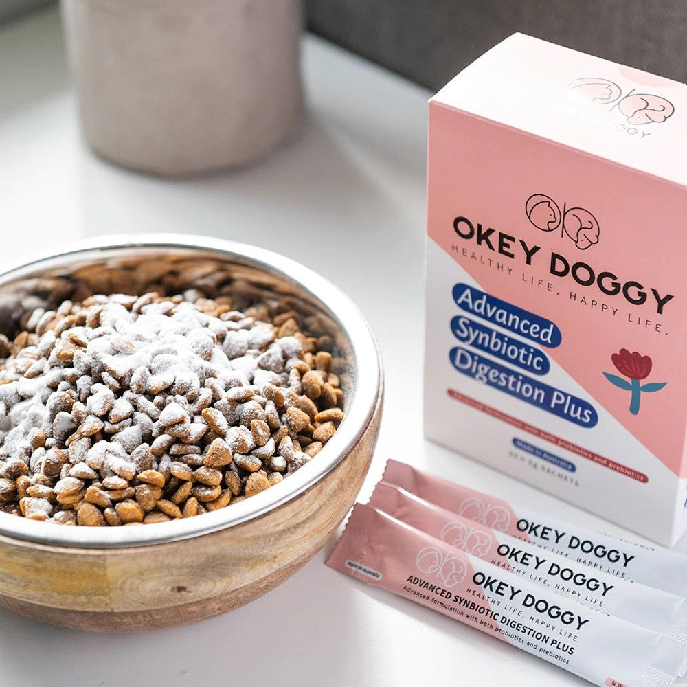 OKEY DOGGY Advanced Synbiotic Digestion Plus for Cats & Dogs 30x3g
