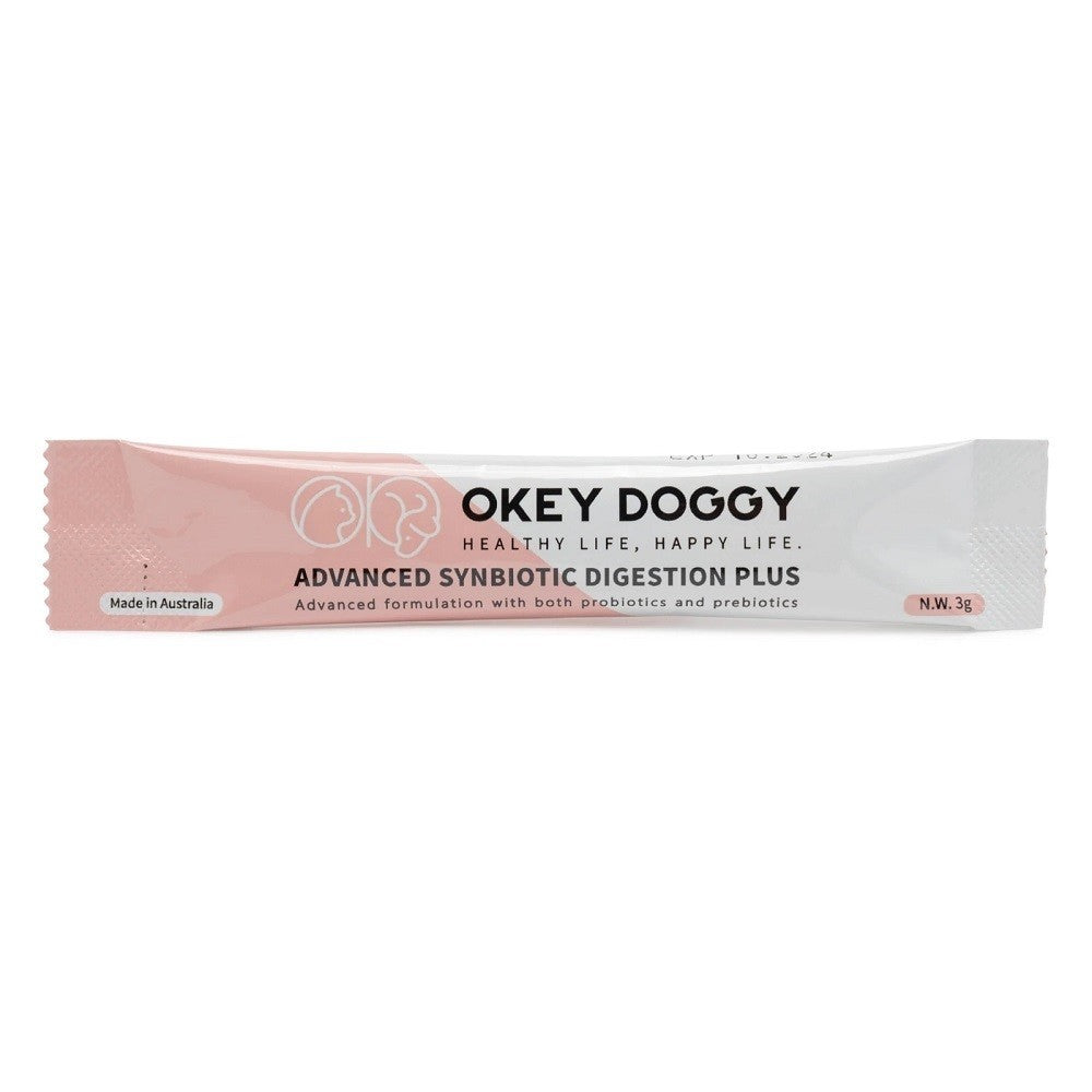 OKEY DOGGY Advanced Synbiotic Digestion Plus for Cats & Dogs 30x3g