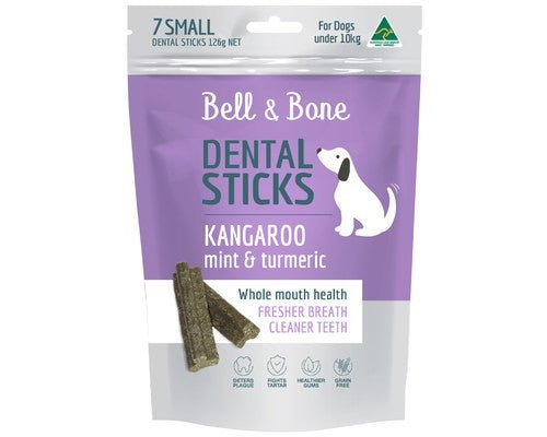 BELL AND BONE DOG TREAT DENTAL SMALL 126G