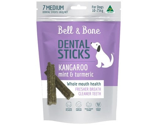 BELL AND BONE DOG TREAT DENTAL MEDIUM 182G