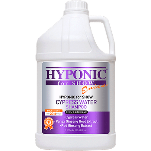 HYPONIC for SHOW DOGS Cypress Water Shampoo (For Dogs Volumizing) 3.8l